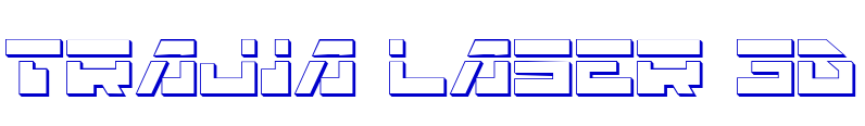 Trajia Laser 3D шрифт